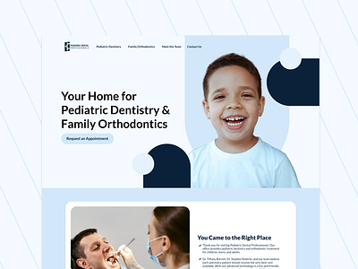 Pediatric Dental Professionals Website Design dental dental clinic dentist dentist website dentistry medical medical website site web web design webdesign website website design