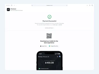 Payment Successful app app store browser check design google play store light payment product design qr successful transition ui web