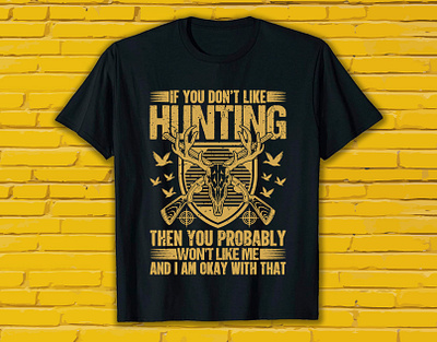 Hunting t shirt design besthunt design font hunt hunting illustration mockup print tshirt tshirtdesign typography vector