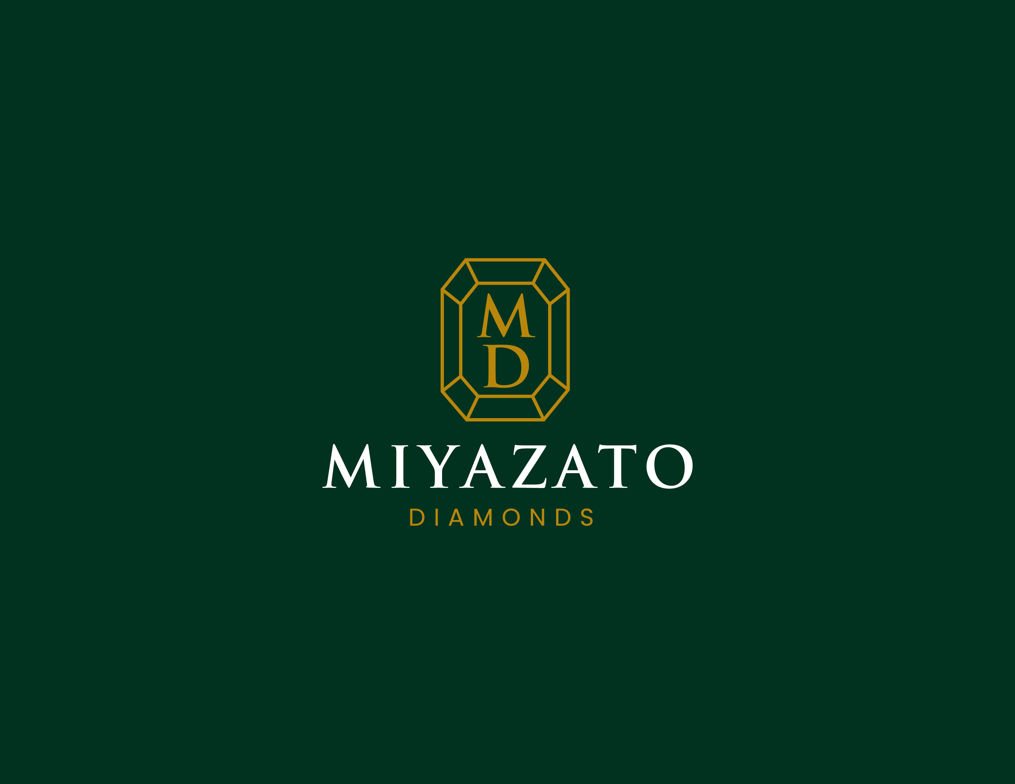 Logo Design for Miyazato Diamonds brand logo business logo creative logo logo logo branding logo design luxury logo minimal logo professional logo