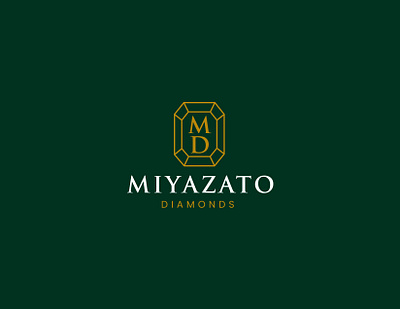 Logo Design for Miyazato Diamonds brand logo business logo creative logo logo logo branding logo design luxury logo minimal logo professional logo