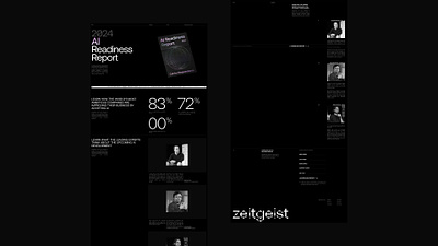 Zeitgeist 2024 - Explorations. clean design editorial editorial design landing landing page magazine minimal swiss swiss design ui ui ux web web design website