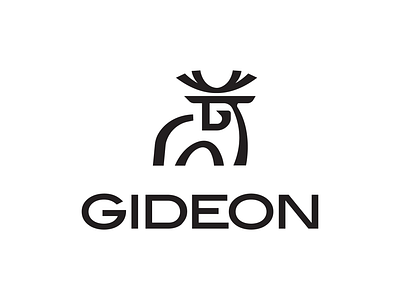 Gideon Identity Design antlers branding buck deer elk forest hunting identity design illustration label letter g logo logodesign minimalist moose nature outdoors packaging design print simple