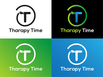 "Tharapy Time" logo design branding graphic design health logo modern pixclution style tharapy time