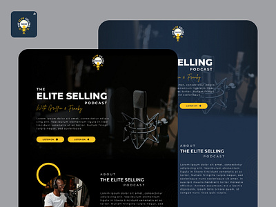 The Elite Selling Podcast _ LP | UI Design | Figma branding design figma graphic design illustration lading page podcast ui ui ui ux design ux design website website ui