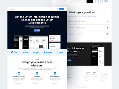 SaaSify- SaaS Landing Page UI Design app branding dashboard landing page product saas ui ux web app website