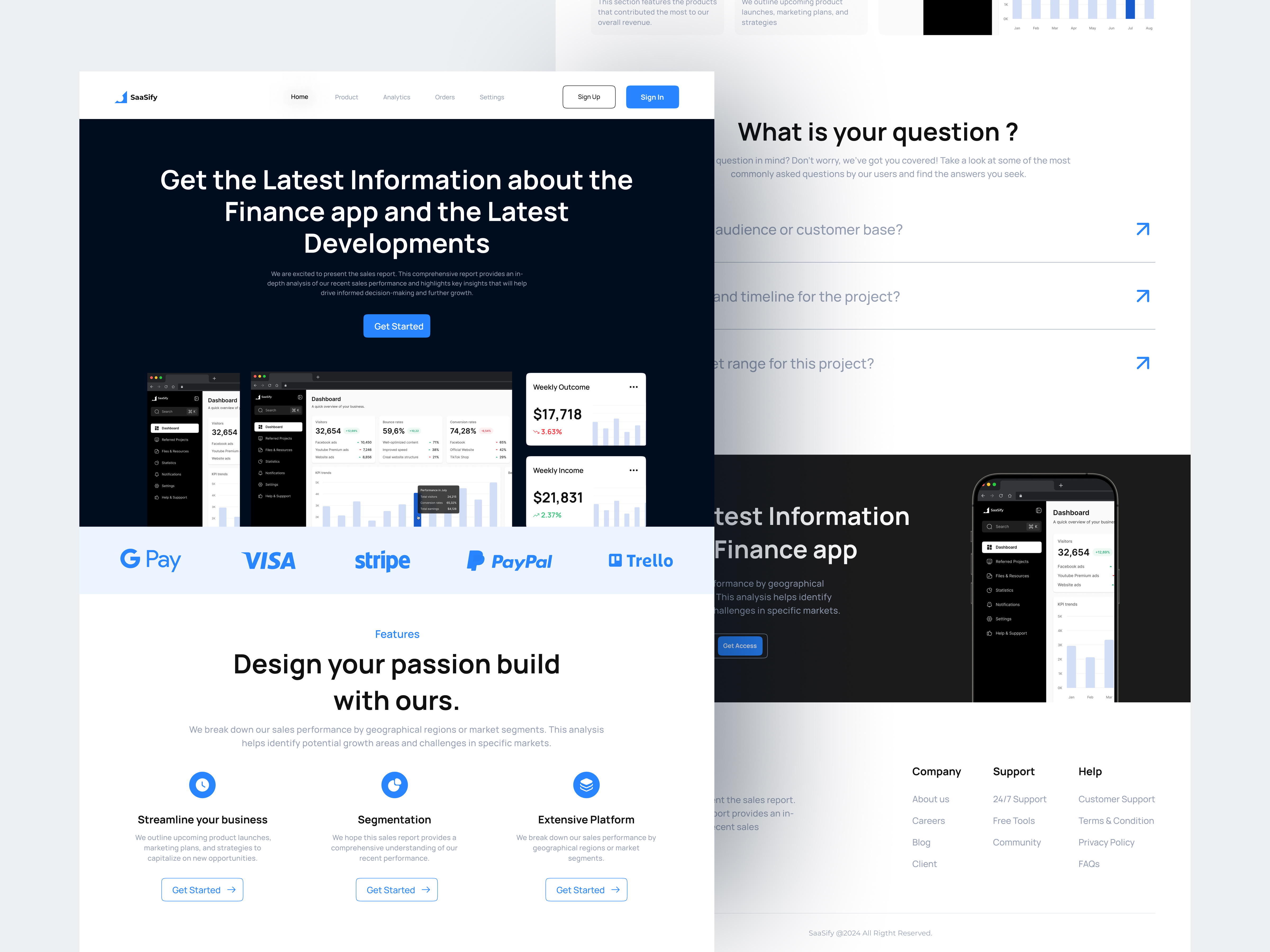 Example of High Converting Saa S Design In Figma