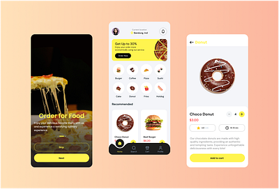 UI Design Food App app design mobile food mobile mobile app mobileapp ui uiux
