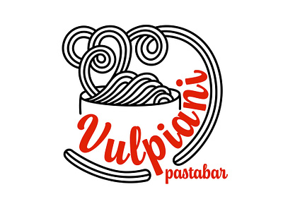 Logo design for an Italian restaurant branding doodle doodlelogo doodling graphic design italian logo minimalisticlogo modernlogo pastabar pastabarlogo restaurant restaurantlogo vector