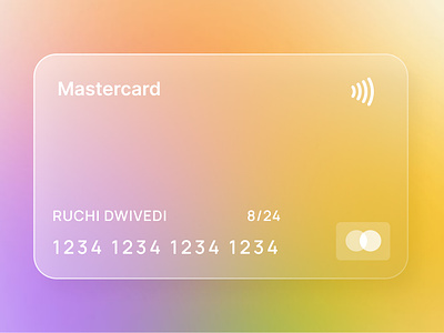 Card design card card design colorfulcard colorfuldesign design gradientcard mastercard newlook ui
