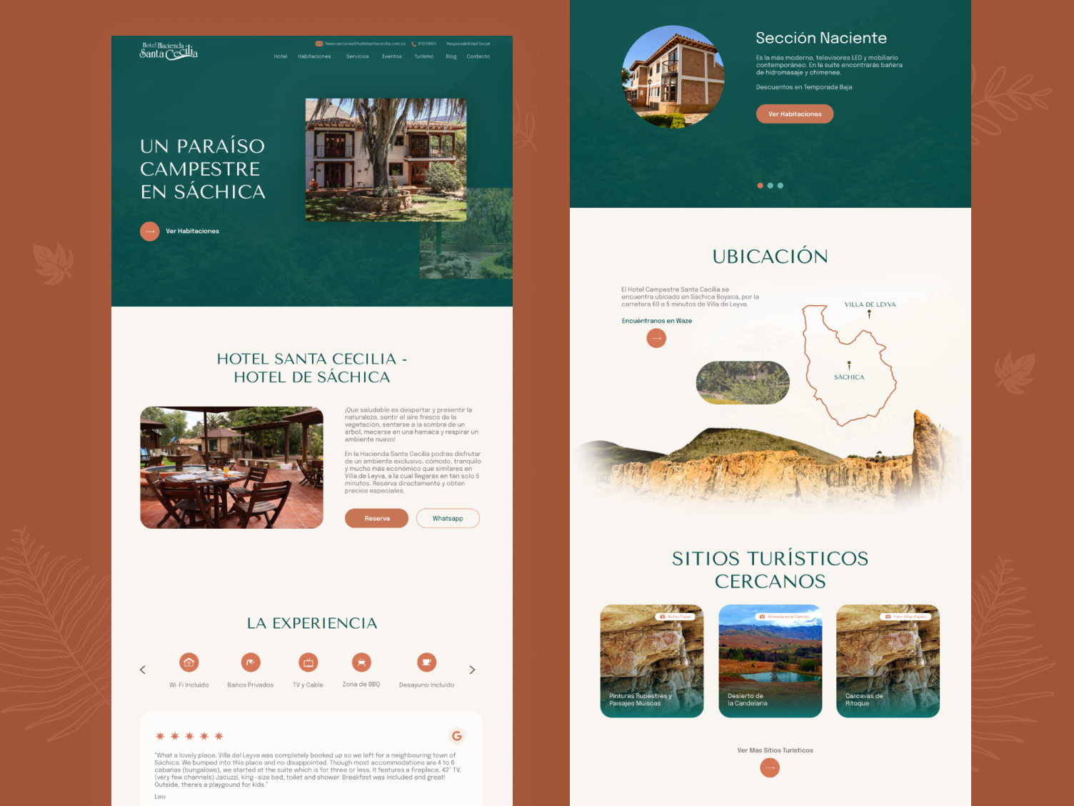 Santa Cecilia Hotel Website - UX/UI by Majo Camelo Brito on Dribbble