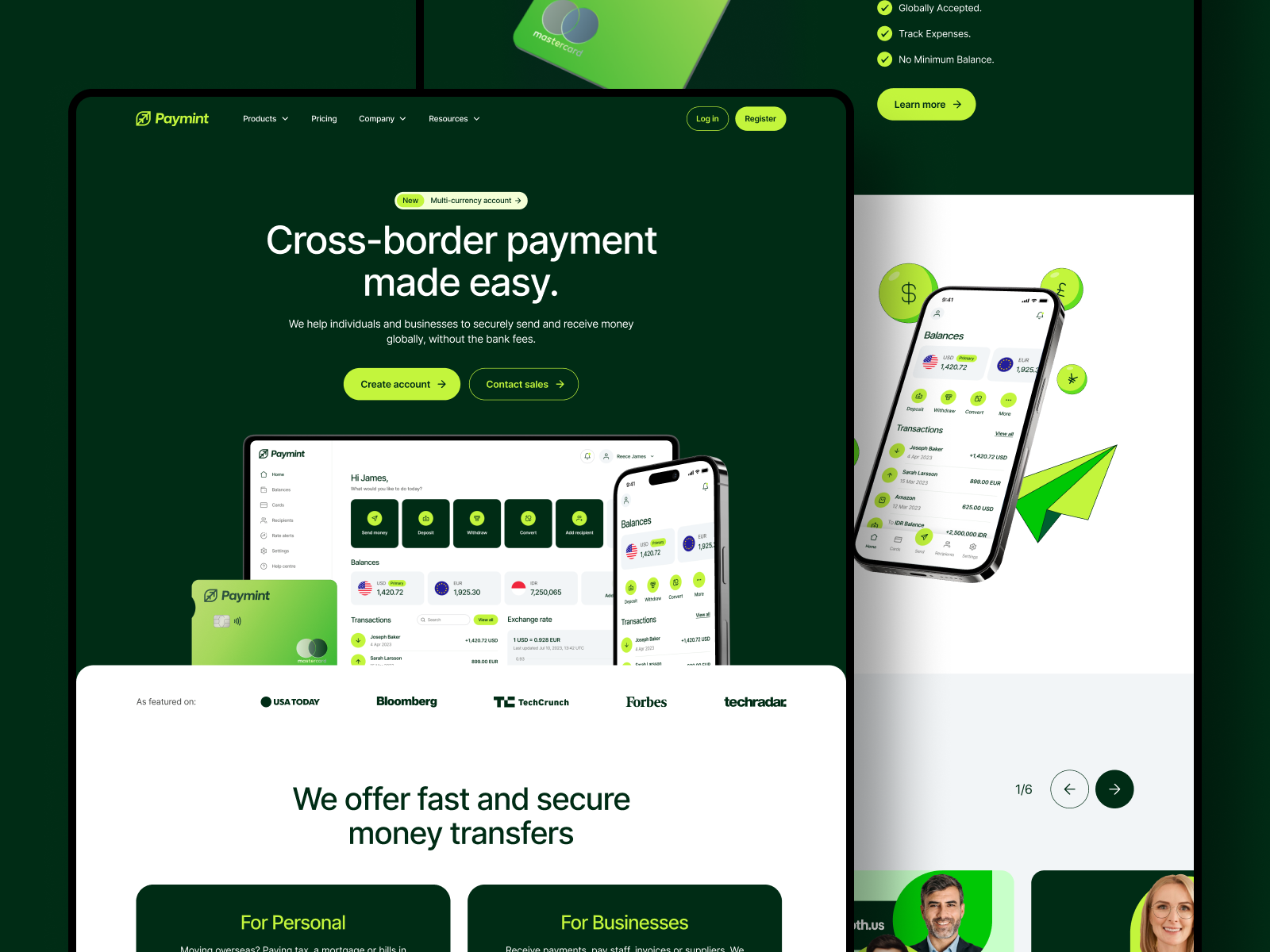 Example of Landing Page Done In Framer