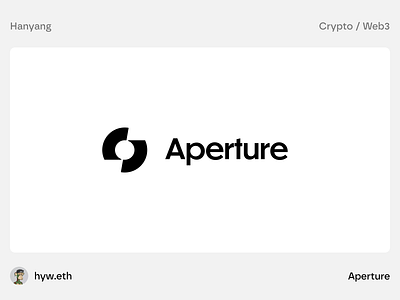 Aperture - AI Powered Intents - Brand Logo Design ai bitcoin blockchain branding btc crypto defi design icon illustration logo minimal minimalist ui vi web3