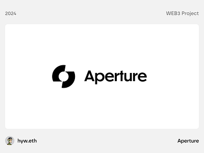 Aperture - AI Powered Intents - Brand Logo Design ai bitcoin blockchain branding btc crypto defi design icon illustration logo minimal minimalist ui vi web3