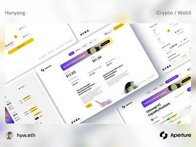 Aperture - AI Powered Intents - WebApp Light Mode bitcoin blockchain branding btc crypto defi design finance illustration landingpage minimal minimalist platform ui web web3 website