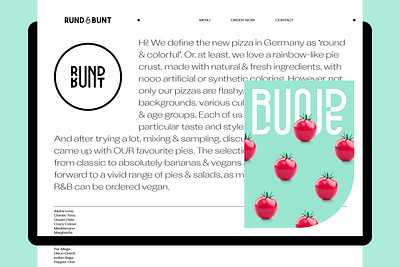 Rund&Bunt Pizza Bar Brand Identity pizza logo