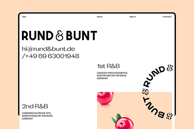 Rund&Bunt Pizza Bar Brand Identity pizza logo