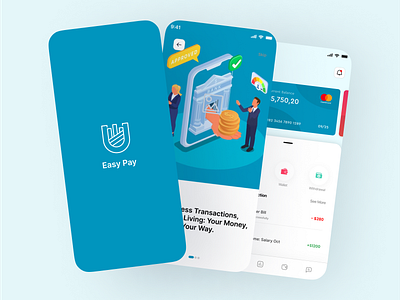 Easypay: UI Design 3d animation app branding design graphic design illustration logo motion graphics typography ui ux vector