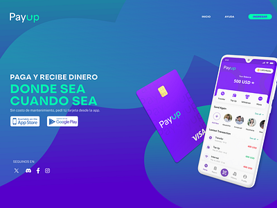 PayUp - Digital Wallet WebDesign ui ux web web design