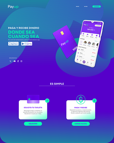 PayUp - Digital Wallet WebDesign ui ux web web design