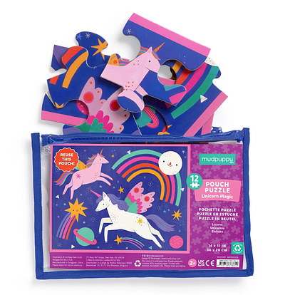Mudpuppy Puzzle graphic design illustration kids product design surface design toy unicorn