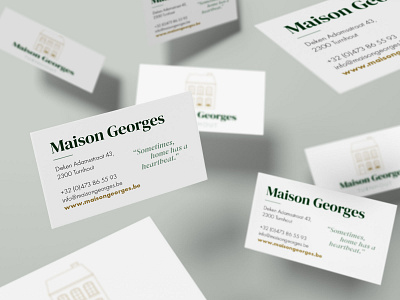 Maison Georges Business Card Design business card design graphic design