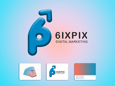 Digital Marketing| Logo Design 6 logo 6ixpix logo branding design digital marketing logo graphic design illustration logo p logo typography vector