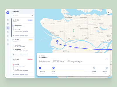 Freight Management System | Desktop App admin app app design clean dashboard design desktop figma flight interface map orders panel pin side bar navigation trends ui user experience user interface ux