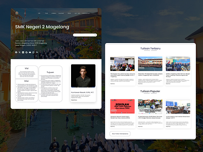 Redesign Website | SMK N 2 Magelang redesign redesign ui design web redesign web redesign website school ui design school web school website ui ui design ui web design ui website design uiux uiux design ux website design