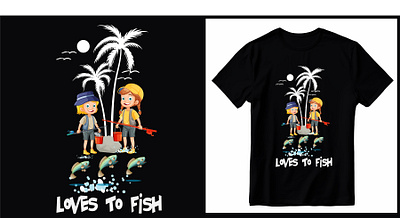 Fishing T-shirt Design For kid baby coffee design father fishing fitness hiking illustration kid modern mother nurse outdoor random summer t shirt t shirt u k t shirt u s a typography vintage