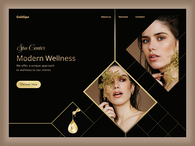 GoldSpa - Wellness and Spa Home Page beauty ui