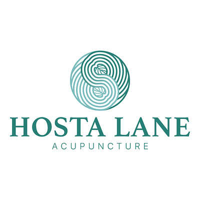 Hosta Lane Acupuncture branding graphic design logo