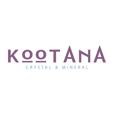 Kootana Crystal & Mineral branding graphic design logo