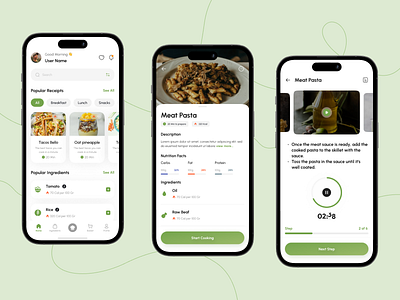 Introducing CookEase, Your AI-Powered Kitchen Companion ai app cooking app mobile app mobile design ui ux