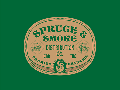 Spruce & Smoke Alt branding cannabis design distribution graphic design identity illustration logo mark