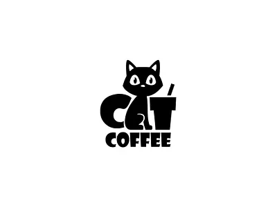 CAT coffee (for sale) logo coffee cat