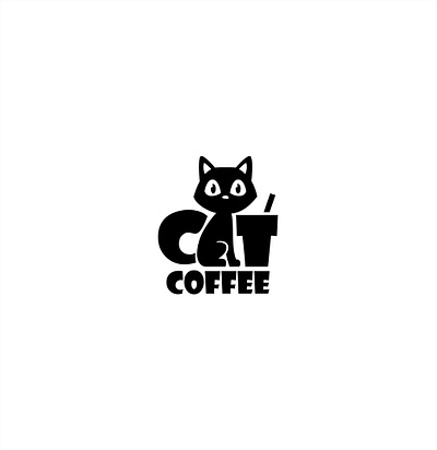 CAT coffee (for sale) logo coffee cat