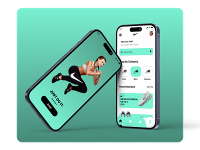 Nike App Design Concept & Animation animation app ui interaction design mobile app mobile design motion graphics nike nike air nike app nike mobile design nike shoes nike ui product design ui uiux uiux design ux