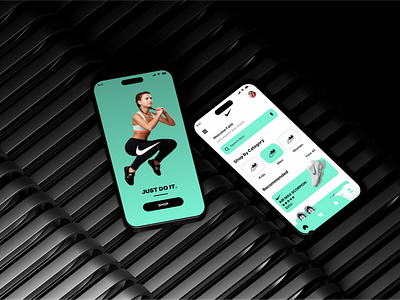 Nike App Design Concept & Animation animation app ui interaction design mobile app mobile design motion graphics nike nike air nike app nike mobile design nike shoes nike ui product design ui uiux uiux design ux