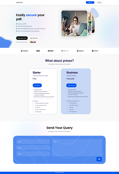 SafeScripe Website Design animation app branding design google googledesign graphic design illustration landing pages logo naseebdesigner search ui vector website websitedesign