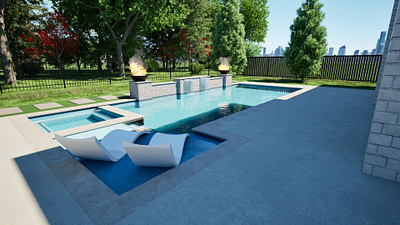 3D Visualization. Outdoor living design. 3d render sketchup twinmotino visualization