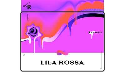 Lila Rossa Brand Identity paint drip