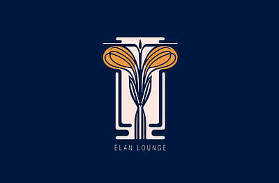 Élan Lounge | Logo brand identity brand marketing branding creative design design inspiration digital type emblem graphic design icon identity illustration logo logo design mark minimalist modern symbol typography vector