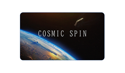 Cosmic Spin 👨🏻‍🚀 3d animation graphic design motion graphics ui