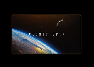 Cosmic Spin 👨🏻‍🚀 3d animation design figma graphic design motion graphics prototyping ui ux