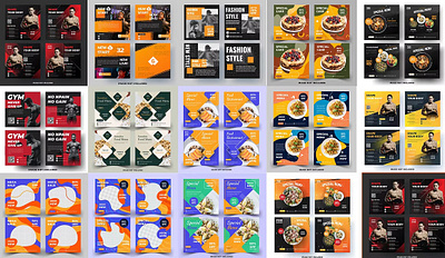 64+ Social Media Template branding graphic design motion graphics ui