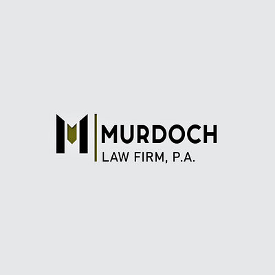 MURDOCH LAW FIRM LOGO 3d branding design graphic design illustration logo mockup ui ux vector