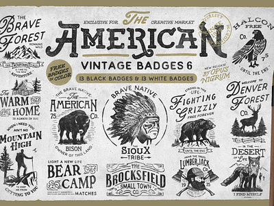 American Vintage Badges 6