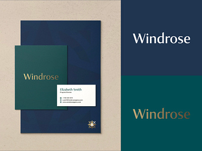Windrose Agency | Concept 1 agency brand id branding compass nautical windrose