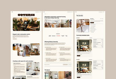 Coterie · Sleek Real Estate Framer Website framer responsive ui ux web web design website